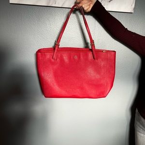 Tory Burch red tote bag